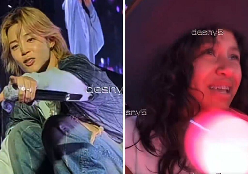 Jimin consola fã que chorava durante show do BTS no México
