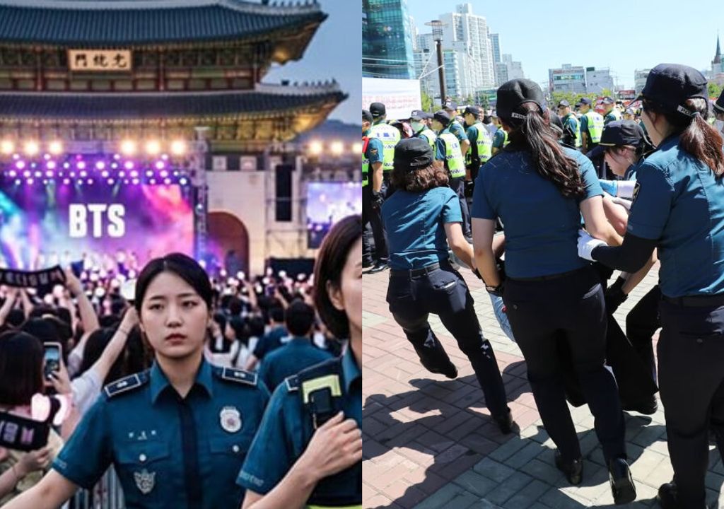 Polícia mobiliza agentes femininas de folga para show do BTS: medida gera debate