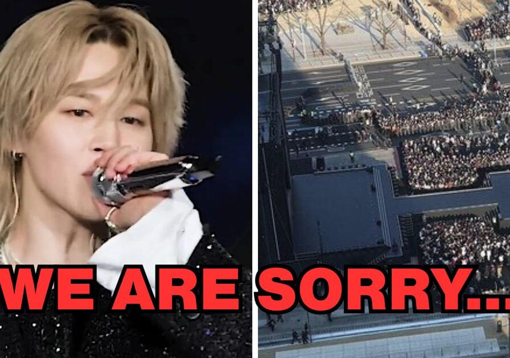 Jimin do BTS pede desculpas pessoalmente no palco após polêmica do show
