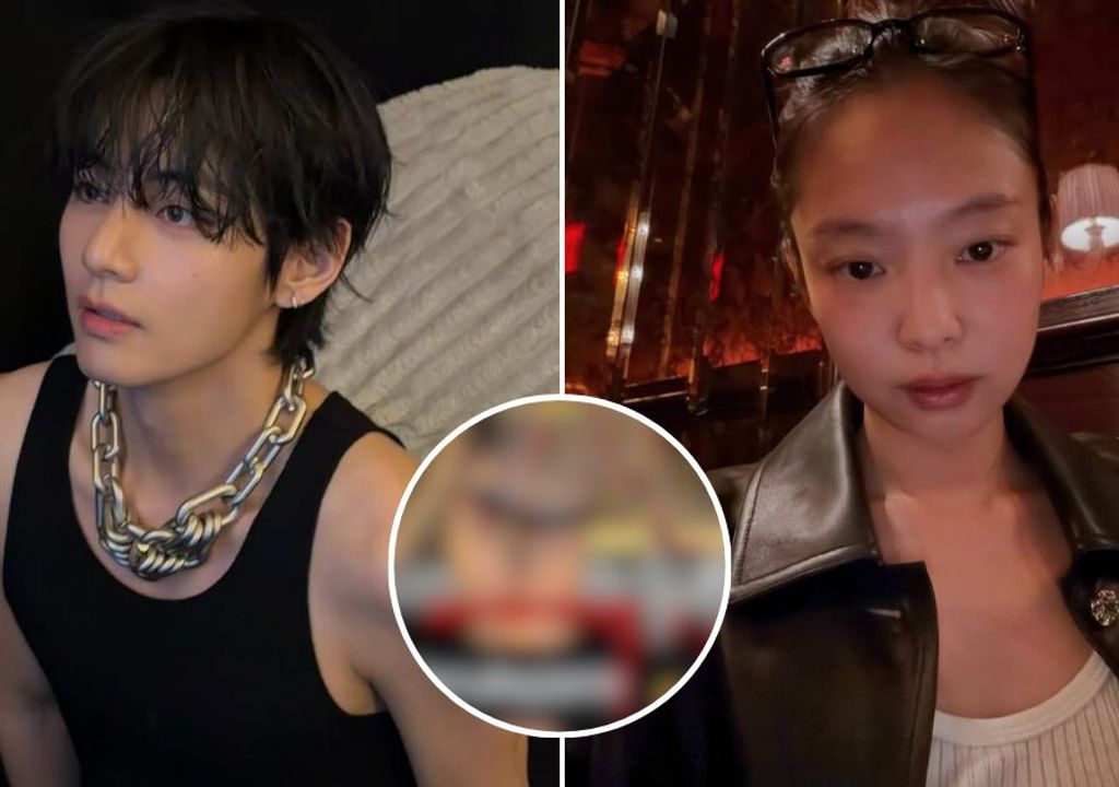Tatuagem "revelada" do V do BTS reacende rumores de namoro com Jennie do BLACKPINK